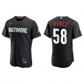 Cionel Perez Baltimore Orioles Nike Black 2023 City Connect Authentic Jersey