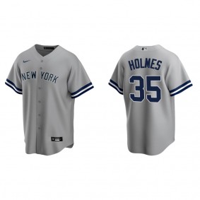 Clay Holmes Men's New York Yankees Gray Road Replica Jersey