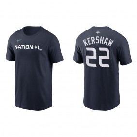 Clayton Kershaw National League Navy 2023 MLB All-Star Game Name & Number T-Shirt
