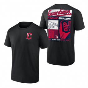 Men's Cleveland Guardians Fanatics Branded Black In Good Graces T-Shirt