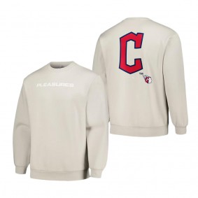 Men's Cleveland Guardians Gray Ballpark Pullover Sweatshirt
