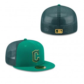 Men's Cleveland Guardians Kelly Green 2023 St. Patrick's Day 59FIFTY Fitted Hat