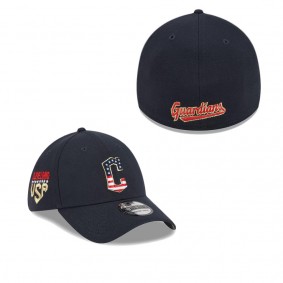 Men's Cleveland Guardians Navy 2023 Fourth of July 39THIRTY Flex Fit Hat