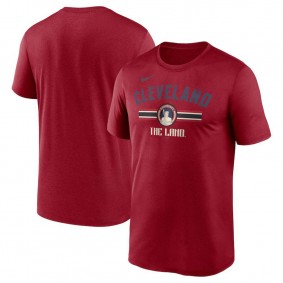 Men's Cleveland Guardians Red 2024 City Connect Legend Performance T-Shirt