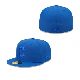 Men's Cleveland Guardians Royal Tonal 59FIFTY Fitted Hat