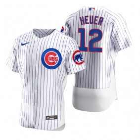 Men's Chicago Cubs Codi Heuer Nike White Authentic Home Jersey