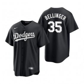Los Angeles Dodgers Cody Bellinger Nike Black White 2021 All Black Fashion Replica Jersey