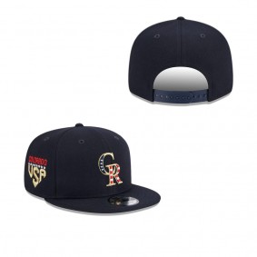 Men's Colorado Rockies Navy 2023 Fourth of July 9FIFTY Snapback Adjustable Hat