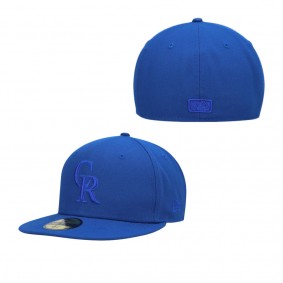 Men's Colorado Rockies Royal Tonal 59FIFTY Fitted Hat