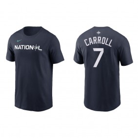 Corbin Carroll National League Navy 2023 MLB All-Star Game Name & Number T-Shirt