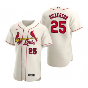 Men's St. Louis Cardinals Corey Dickerson Cream Authentic Alternate Jersey