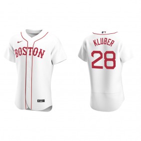 Corey Kluber Men's Boston Red Sox Nike White Alternate Authentic Jersey