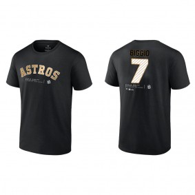 Craig Biggio Houston Astros Black 2022 World Series Champions T-Shirt