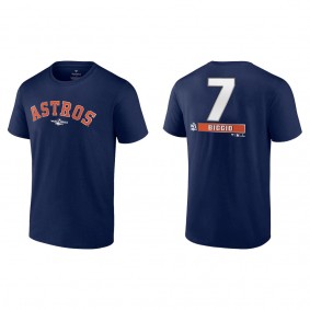 Craig Biggio Houston Astros Navy 2022 World Series T-Shirt