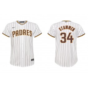 Youth San Diego Padres Craig Stammen White Replica Home Jersey