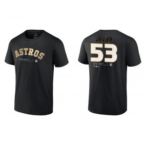 Cristian Javier Houston Astros Black 2022 World Series Champions T-Shirt