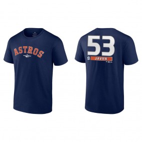 Cristian Javier Houston Astros Navy 2022 World Series T-Shirt