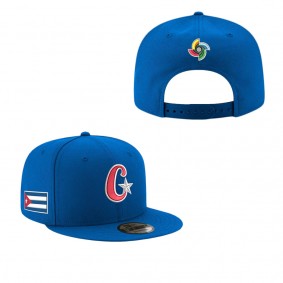 Men's Cuba Baseball Blue 2023 World Baseball Classic 9FIFTY Snapback Hat