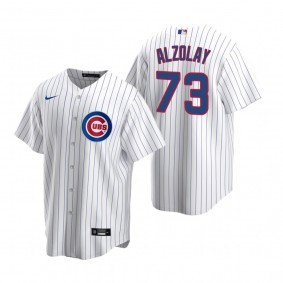 Chicago Cubs Adbert Alzolay Nike White Replica Home Jersey