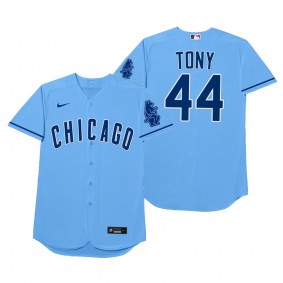 Chicago Cubs Anthony Rizzo Tony Blue 2021 Players' Weekend Nickname Jersey