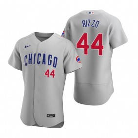 Men's Chicago Cubs Anthony Rizzo Nike Gray Authentic 2020 Road Jersey