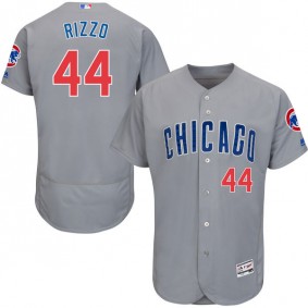Male Chicago Cubs #44 Anthony Rizzo Gray Flexbase Collection Jersey
