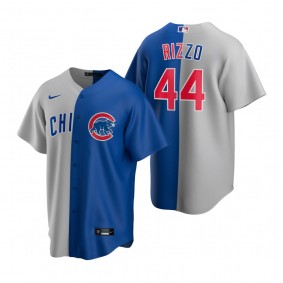 Chicago Cubs Anthony Rizzo Gray Royal Split Replica Jersey
