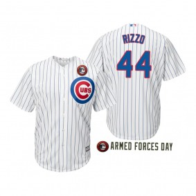2019 Armed Forces Day Anthony Rizzo Chicago Cubs White Jersey