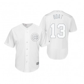 Chicago Cubs David Bote Boat White 2019 Players' Weekend Replica Jersey