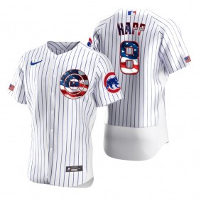 Ian Happ Chicago Cubs White 2020 Stars & Stripes 4th of July Jersey