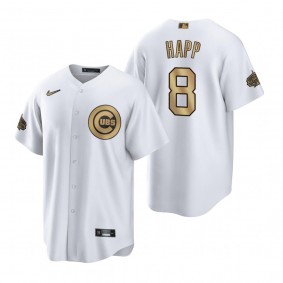 Chicago Cubs Ian Happ White 2022 MLB All-Star Game Replica Jersey