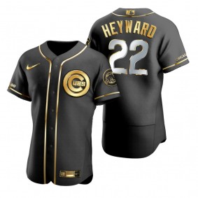 Chicago Cubs Jason Heyward Nike Black Golden Edition Authentic Jersey
