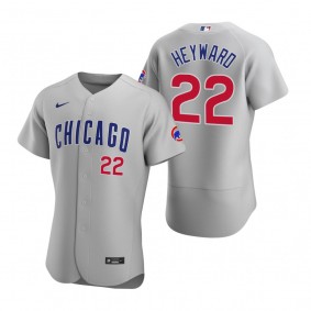 Men's Chicago Cubs Jason Heyward Nike Gray Authentic 2020 Road Jersey