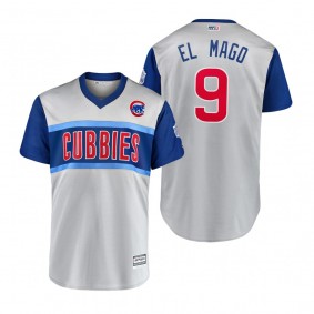 Chicago Cubs Javier Baez El Mago Gray 2019 Little League Classic Replica Jersey