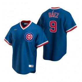 Chicago Cubs Javier Baez Nike Royal Cooperstown Collection Road Jersey