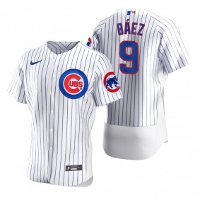Chicago Cubs Javier Baez Nike White 2020 Authentic Jersey