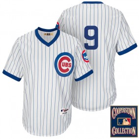 Male Chicago Cubs #9 Javier Baez White 1988 Turn Back The Clock Throwback Jersey