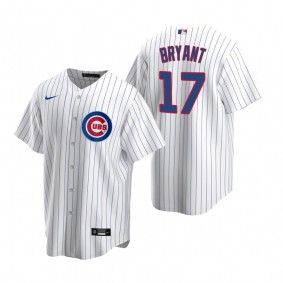 Men's Chicago Cubs Kris Bryant Nike White Replica Home Jersey