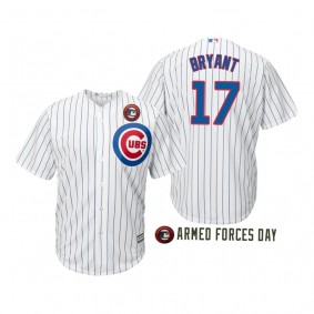2019 Armed Forces Day Kris Bryant Chicago Cubs White Jersey