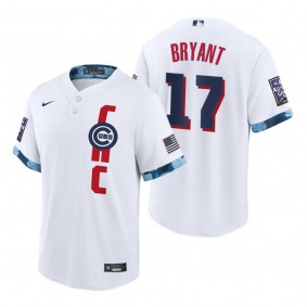 Chicago Cubs Kris Bryant White 2021 MLB All-Star Game Replica Jersey