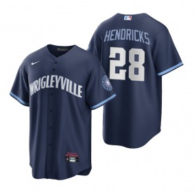 Chicago Cubs Kyle Hendricks Navy 2021 City Connect Replica Jersey