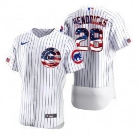 Kyle Hendricks Chicago Cubs White 2020 Stars & Stripes 4th of July Jersey
