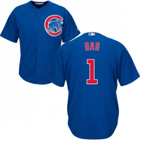 Male Chicago Cubs Royal Father's Day Gift Jersey