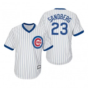 Chicago Cubs Ryne Sandberg White Cooperstown Collection Replica Home Jersey