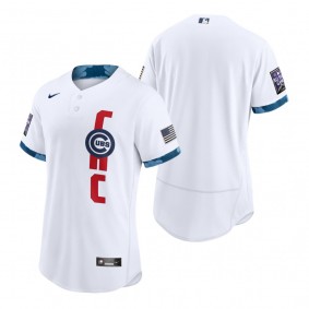 Men's Chicago Cubs White 2021 MLB All-Star Game Authentic Jersey