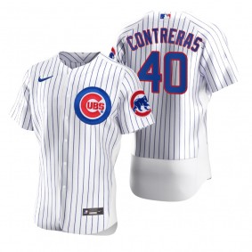 Chicago Cubs Willson Contreras Nike White 2020 Authentic Jersey