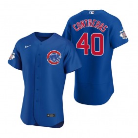 Men's Chicago Cubs Willson Contreras Nike Royal Authentic 2020 Alternate Jersey
