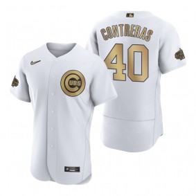 Men's Chicago Cubs Willson Contreras White 2022 MLB All-Star Game Authentic Jersey