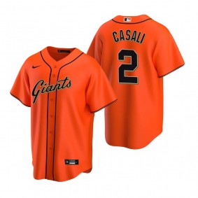 San Francisco Giants Curt Casali Nike Orange Replica Alternate Jersey