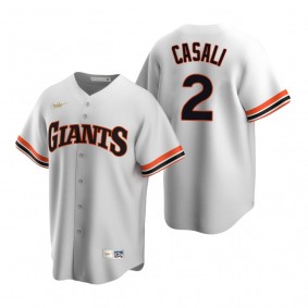 San Francisco Giants Curt Casali Nike White Cooperstown Collection Home Jersey